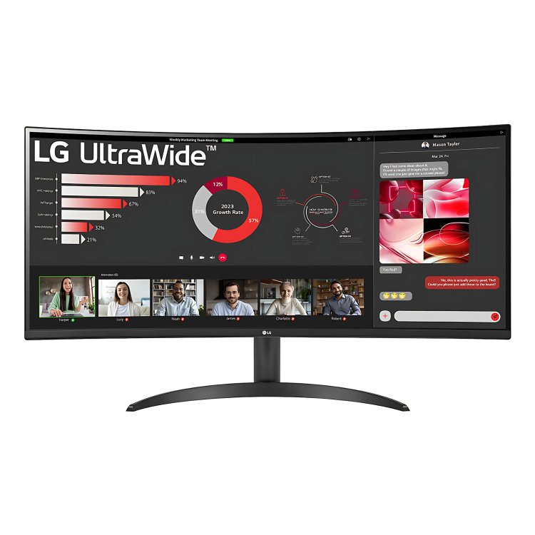 LG UltraWide 34WR50QK 34" VA WQHD Curved Monitor
