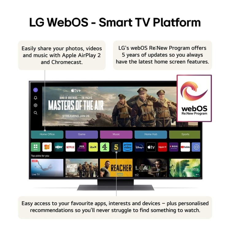 LG QNED87 50 inch HDR AI 4K Smart TV