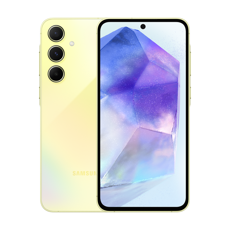 Samsung Galaxy A55 128GB 5G SIM Free Smartphone - Awesome Lemon